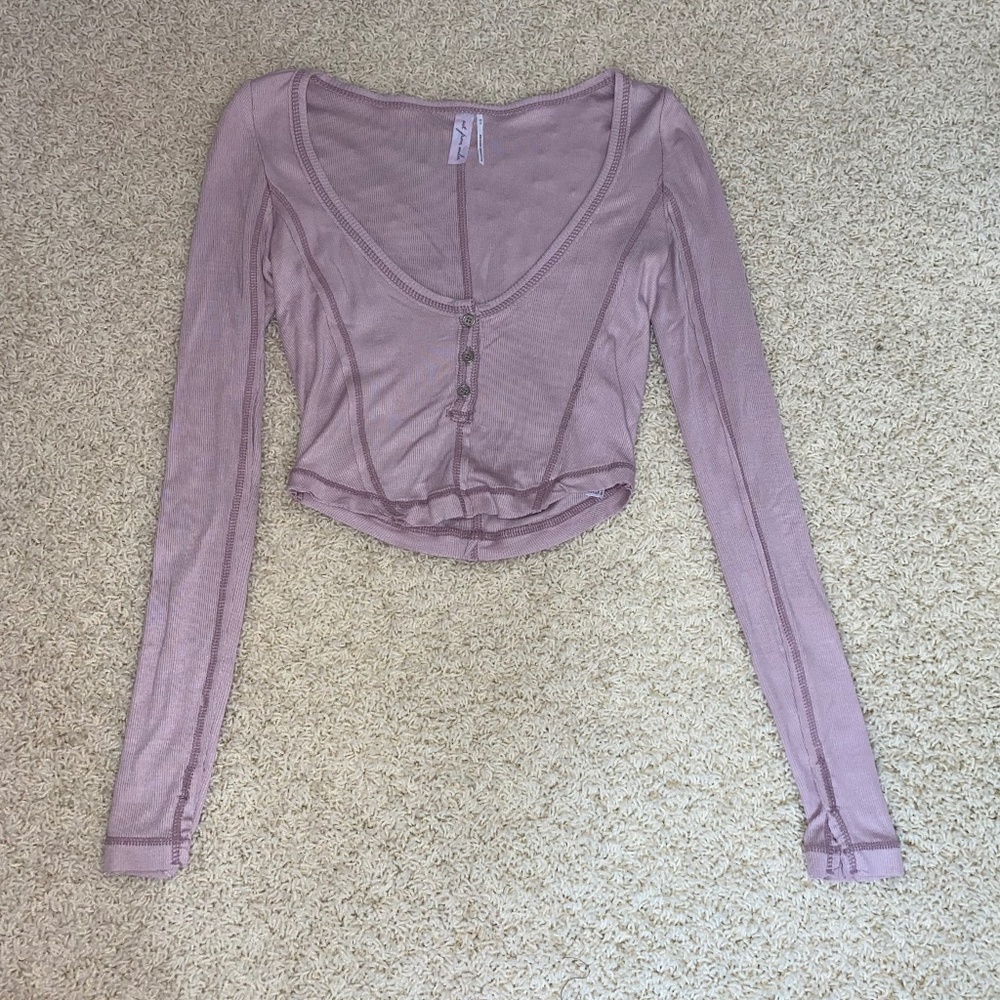 Free People Purple Crop Top